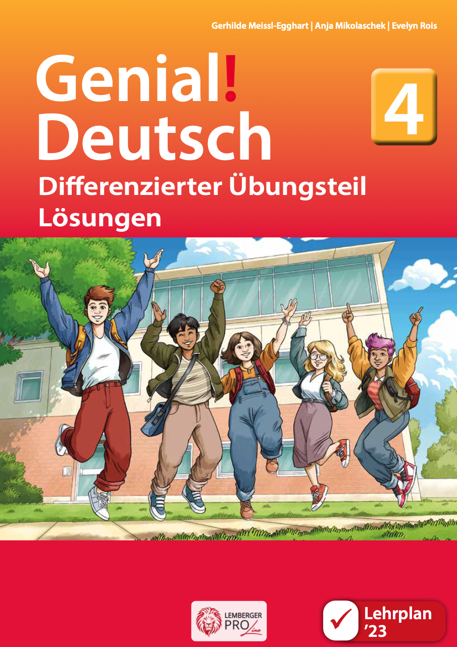 Genial! Deutsch 4 - Sprachbuch differenzierter Übungsteil LÖSUNGEN