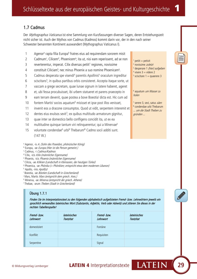 Vitae - Interpretationstexte Band 4 (für Latein vierjährig)