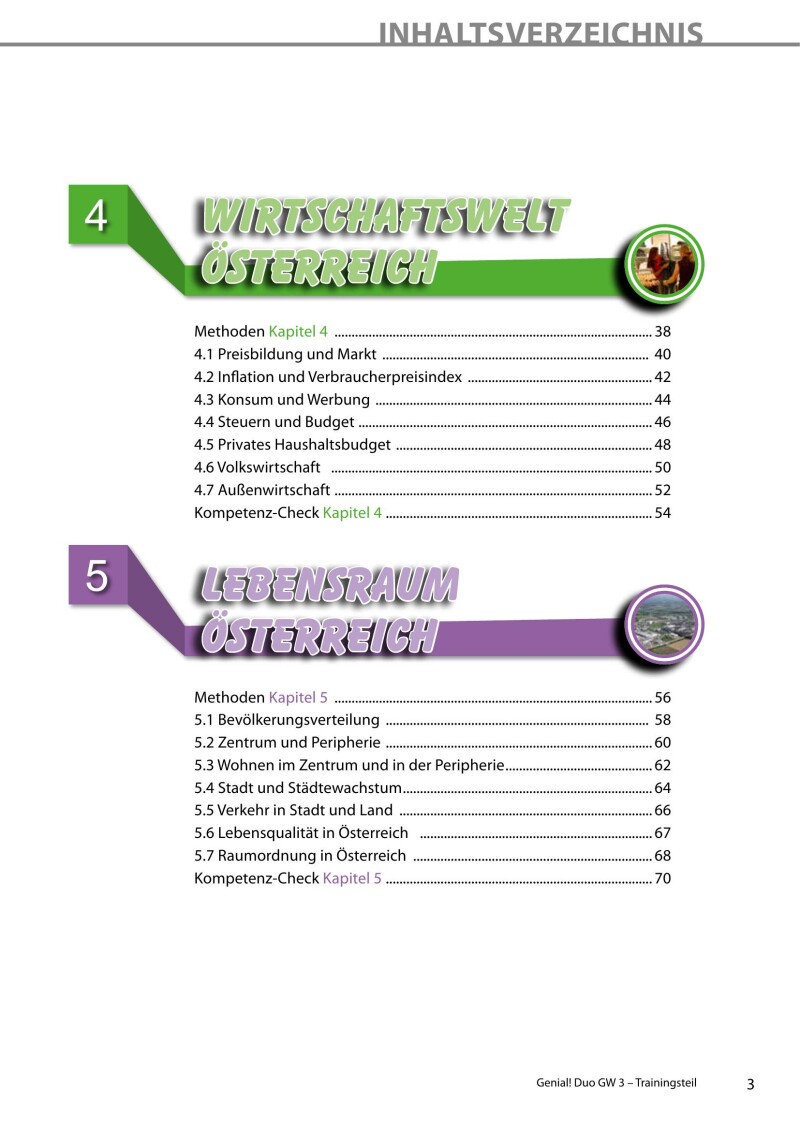 Genial! DUO Geographie und wirtschaftliche Bildung 3 – Trainings-Teil LP’23 v.1.1 / Schulbuch