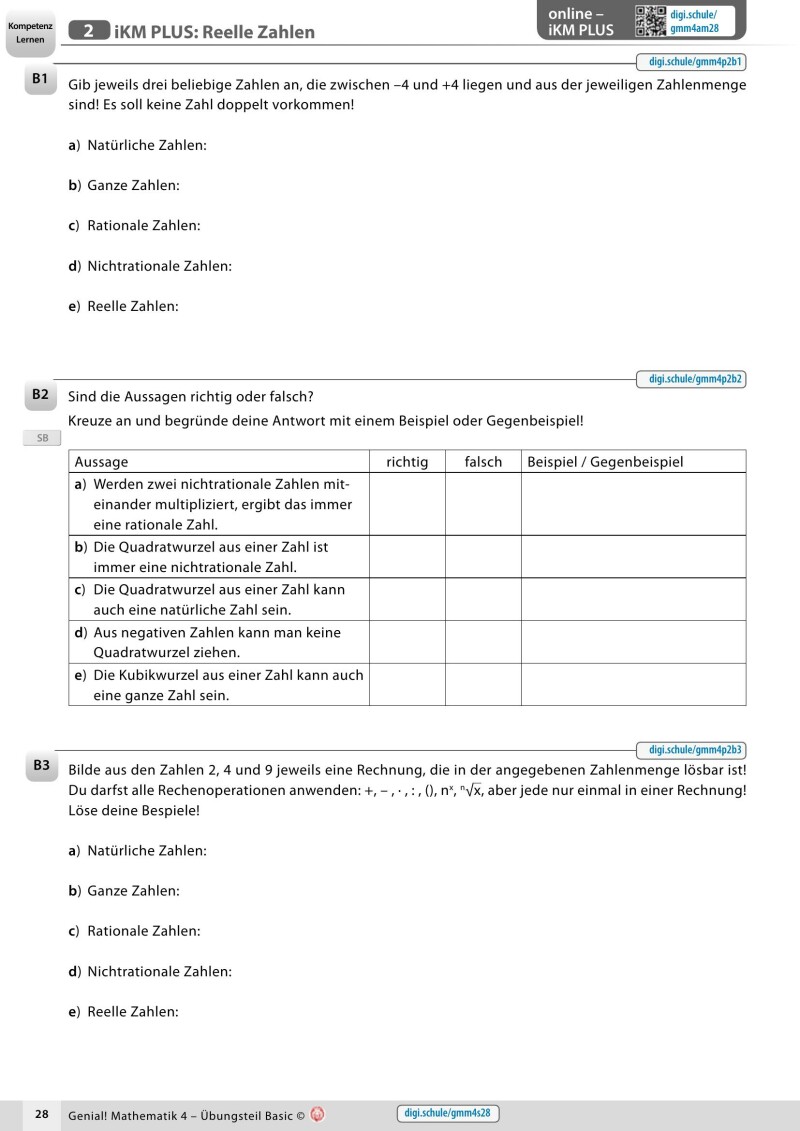 Genial! Mathematik 4 – Übungsteil Basic + Master Edition IKT