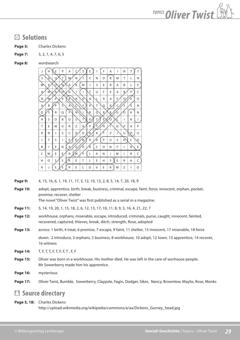 Genial! Geschichte 3 – topics 2: Oliver Twist