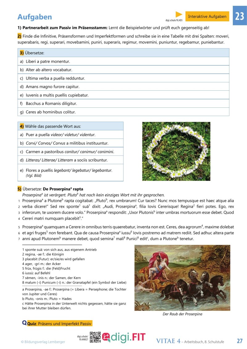 Vitae 4 / Schulbuch für die 4. Klasse Unterstufe_Langlatein LP’23 v1.1_Schulbuch