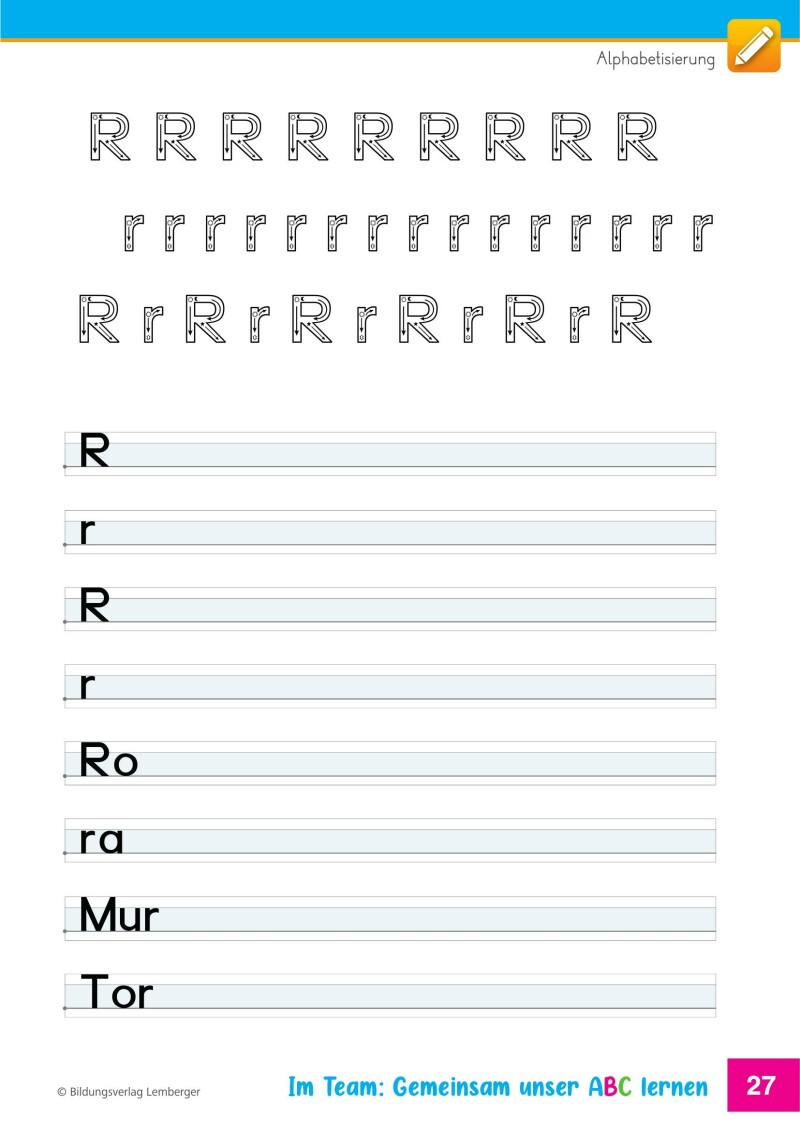 Im Team: Gemeinsam unser ABC lernen