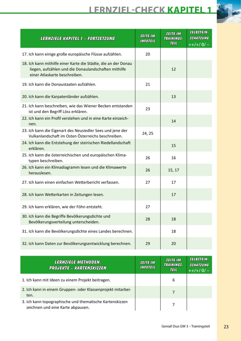 Genial! DUO Geographie/Wirtschaftskunde 3 - Trainings-Teil