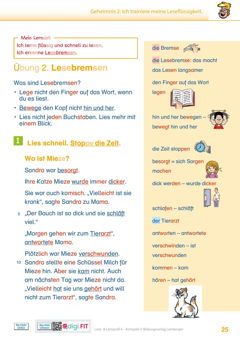 Lese- und Lernprofi 4 KOMPAKT LP’23 v1.1 / Schulbuch – silbierte Ausgabe