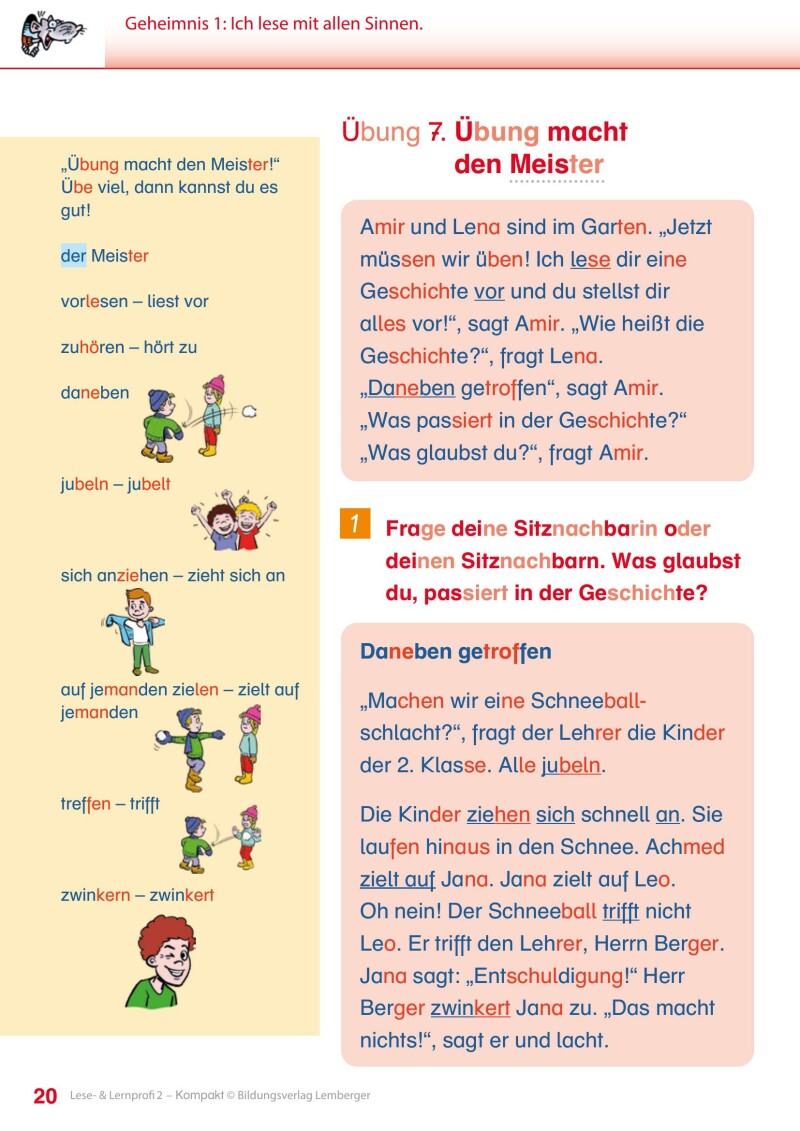 Lese- und Lernprofi 2 KOMPAKT LP’23 v1.1 / Schulbuch – silbierte Ausgabe