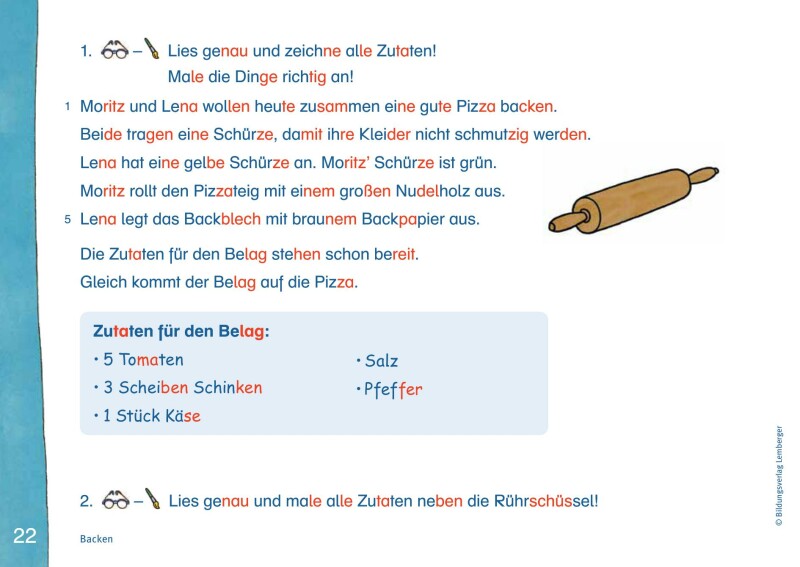 ABC der Tiere 2 - lesen - verstehen - malen