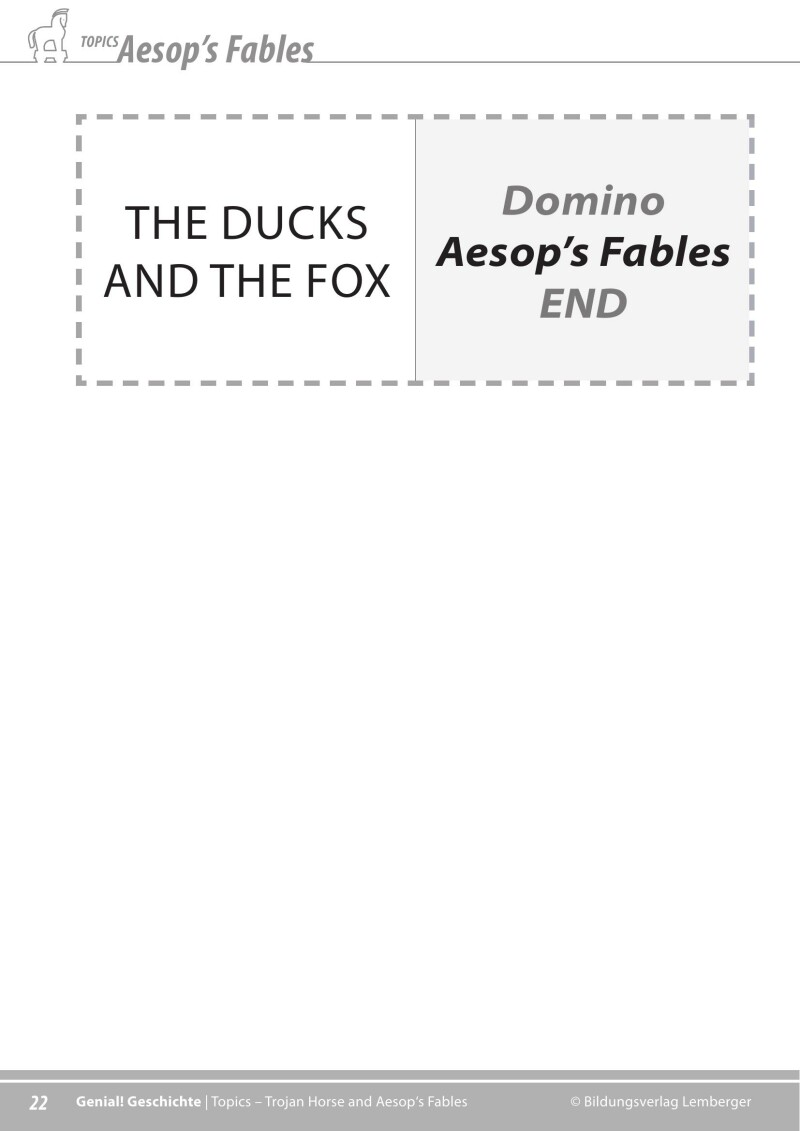 Genial! Geschichte 2 – topics 3: Trojan Horse – Greek Fables