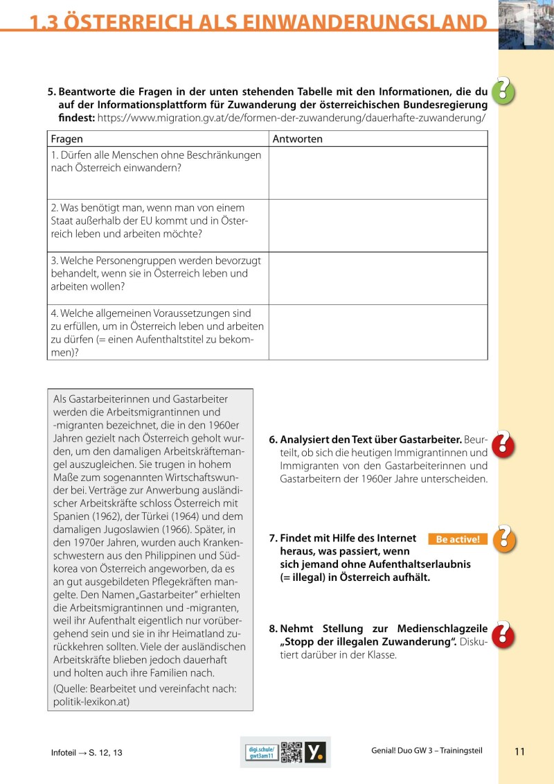 Genial! DUO Geographie und wirtschaftliche Bildung 3 – Trainings-Teil LP’23 v.1.1 / Schulbuch