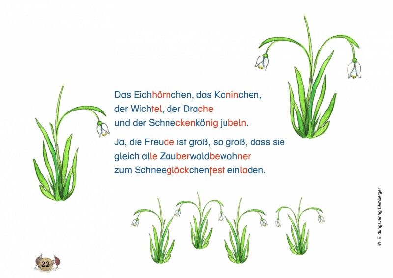 Drago im Zauberwald – Bilderbuch mit Fördermaterial: Die verschwundenen Schneeglöckchen