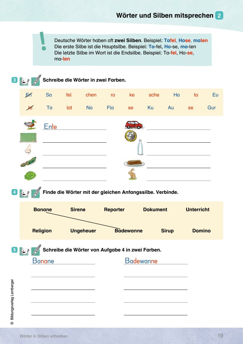 INDIGO - Silben-Themen-Wörterbuch: Arbeitsheft 3 - Rechtschreiben