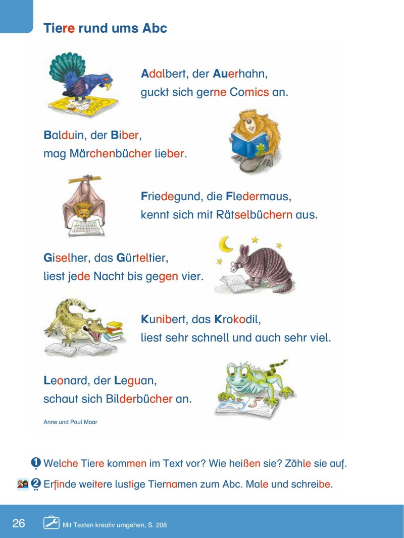 ABC der Tiere 2 – Schulbuch: Lesebuch / Originalausgabe Mildenberger