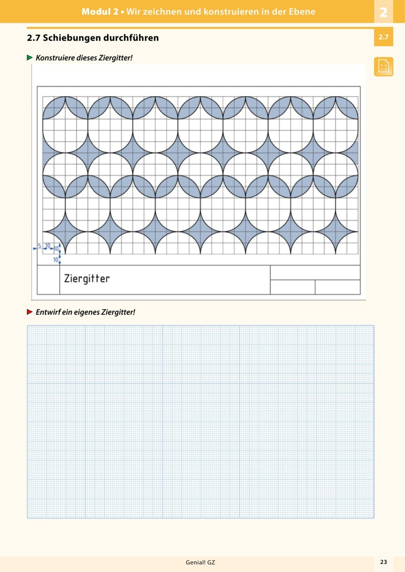 Genial! Geometrisches Zeichnen 3-4 / Schulbuch v2.1