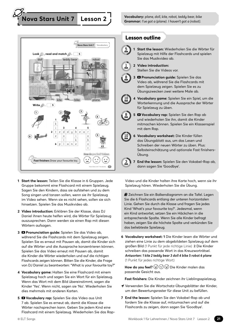 Planet Pop: Workbook 1 - Arbeitsblätter für LehrerInnen, Planet Pop - Units 1 - 29