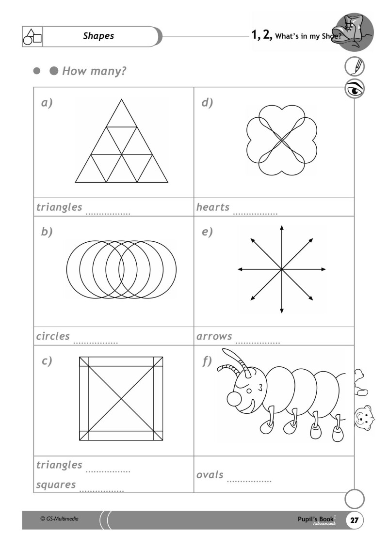 1,2, What's in my Shoe? - Pupil's Book 1 - Advanced