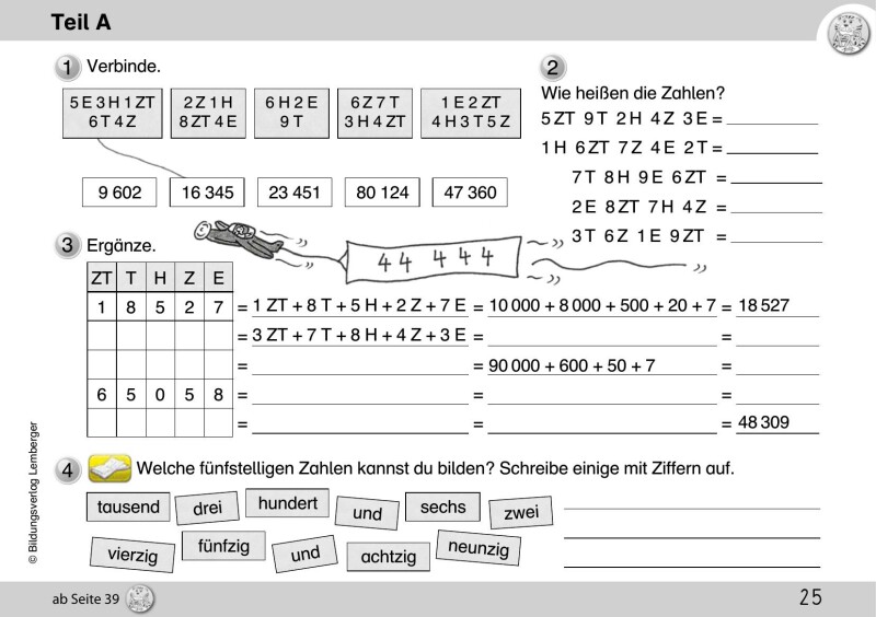 Mathetiger 4 NEU - Schulbuch Tigertrainer - Teil A (für das 1. Semester)