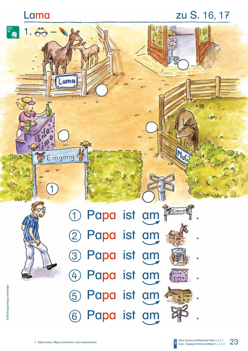 ABC der Tiere 1 – Schulbuch: Lesen in Silben – Arbeitsheft – Teil A LP‘23 v1.1