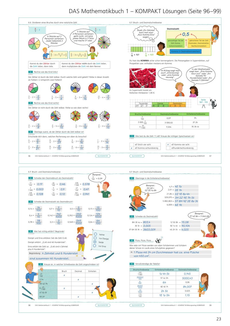 DAS Mathematikbuch 1 - KOMPAKT: Grundkompetenzen-Training - Lösungen
