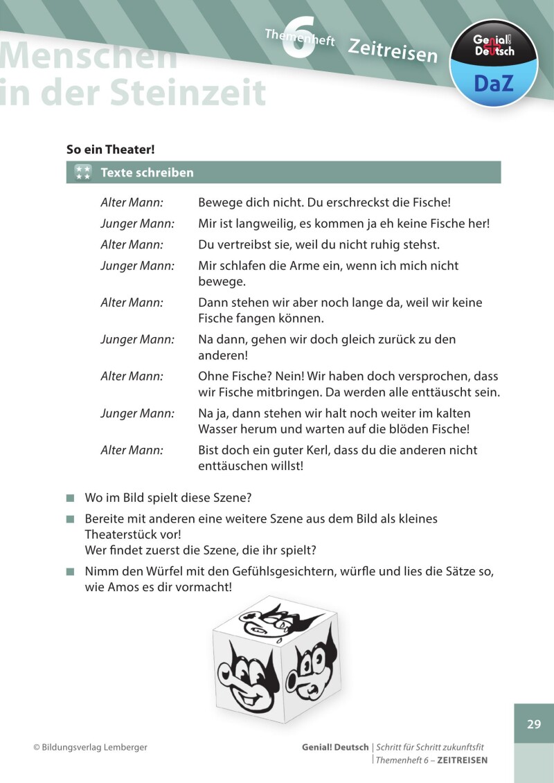 Genial! Deutsch DAZ - Schritt für Schritt zukunftsfit - Schulbuch - Themenheft 6 Volksschule: Zeitreisen