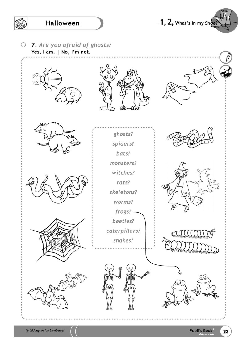 1,2, What‘s in my Shoe? – Pupil‘s Book 3 – Advanced