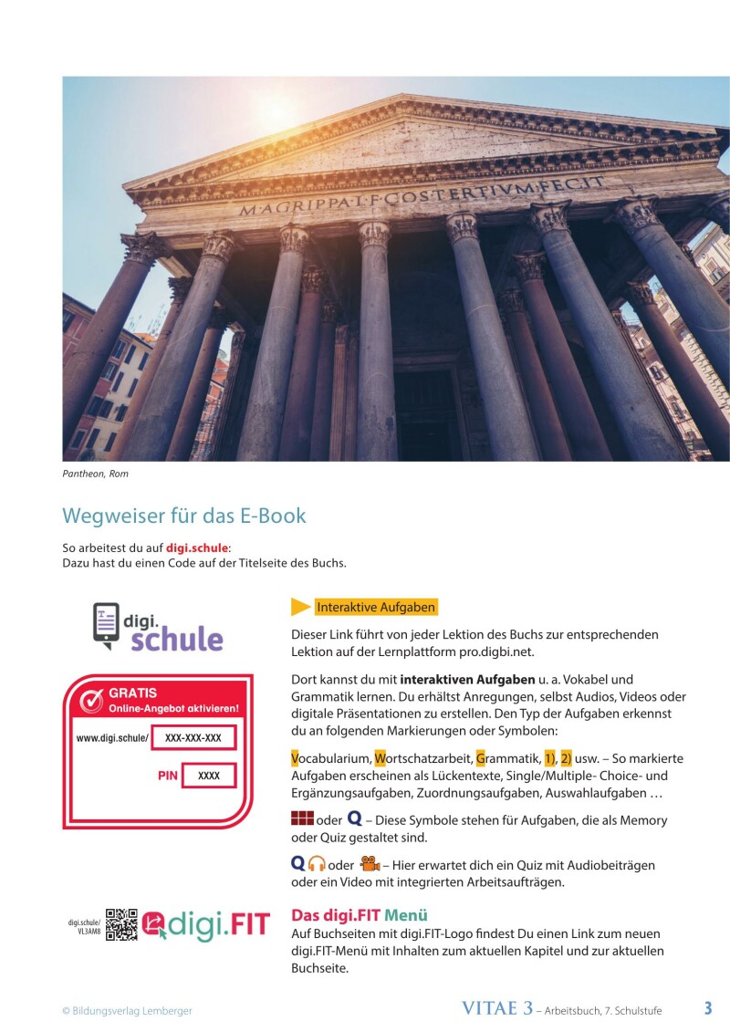 Vitae 3 / Schulbuch für die 3. Klasse Unterstufe v1.1_LP’23