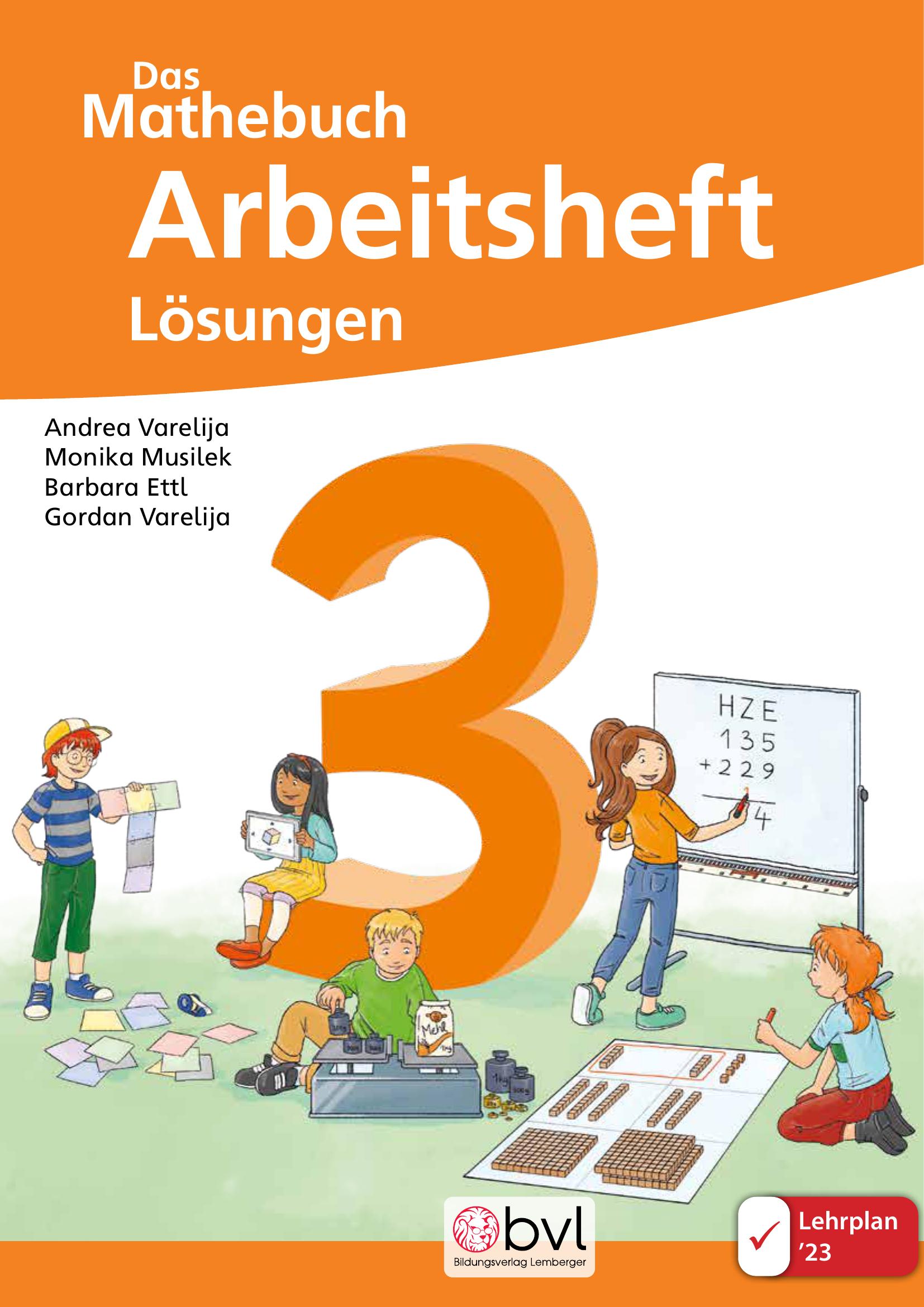 DAS Mathebuch 3 LP’23 v1.1 / Arbeitsheft – Lösungen