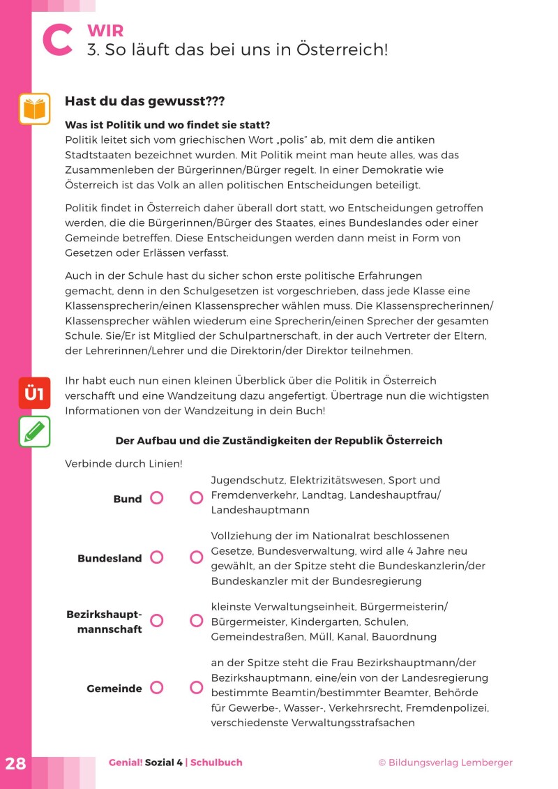 Genial! sozial 4 - SchülerInnenbuch