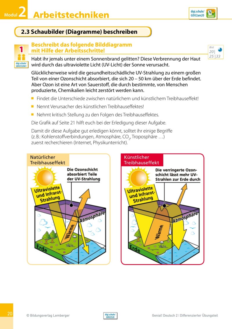 Genial! Deutsch 2 – Sprachbuch IKT / Lehrbuch Classic – Differenzierter Übungsteil