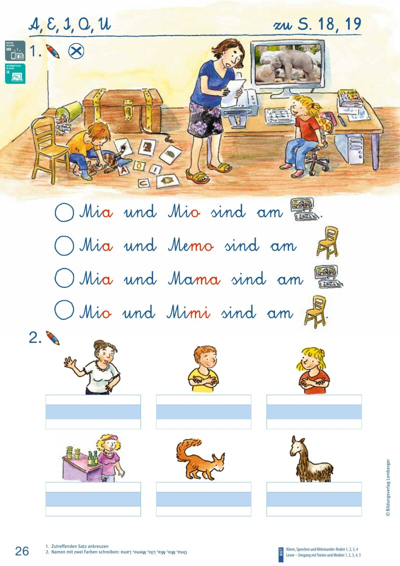 ABC der Tiere 1 – Schulbuch: Lesen in Silben – Arbeitsheft – Teil A Schreibschrift LP‘23 v1.1