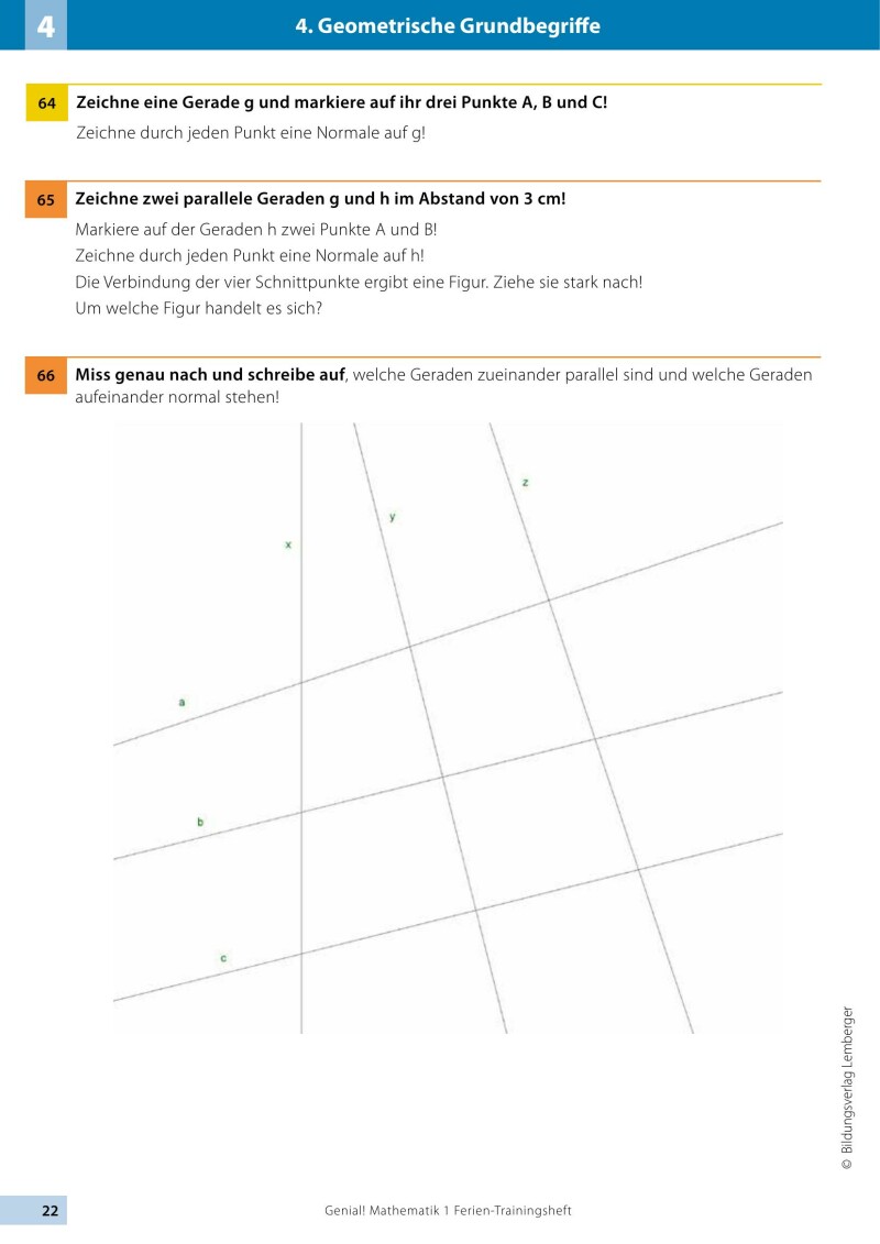 Genial! Mathematik 1 - Ich kann's!: Ferien-Trainings-Heft