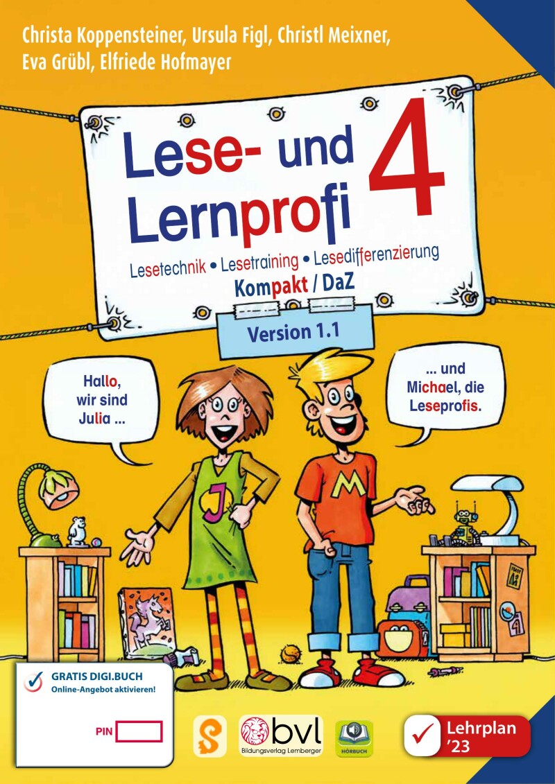 Lese- und Lernprofi 4 KOMPAKT LP’23 v1.1 / Schulbuch – silbierte Ausgabe