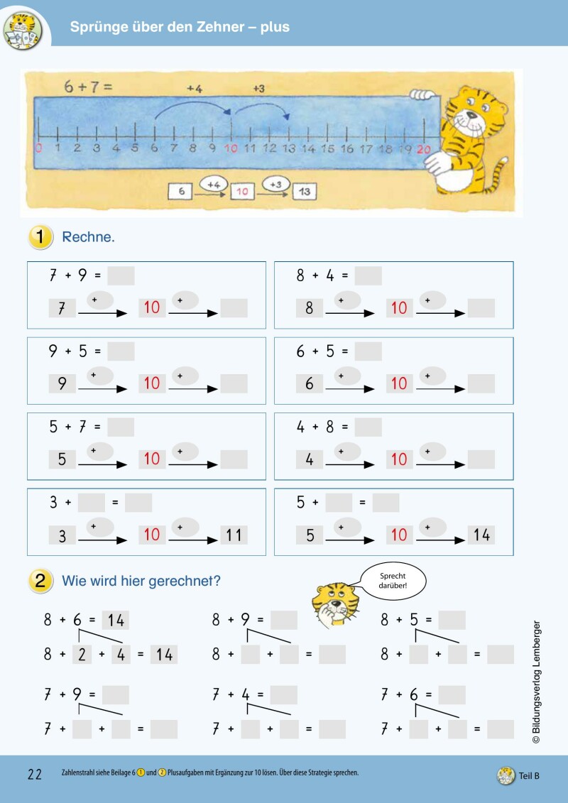 Mathetiger 1 NEU – Schulbuch Teil B (für das 2. Semester) – Classic