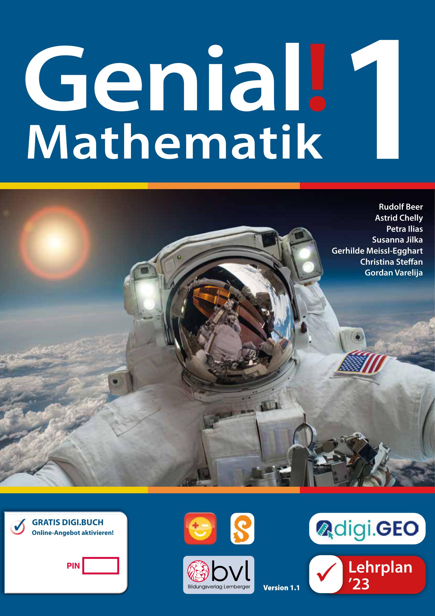 Genial! Mathematik 1 – Schulbuch IKT LP‘23 v.1.1