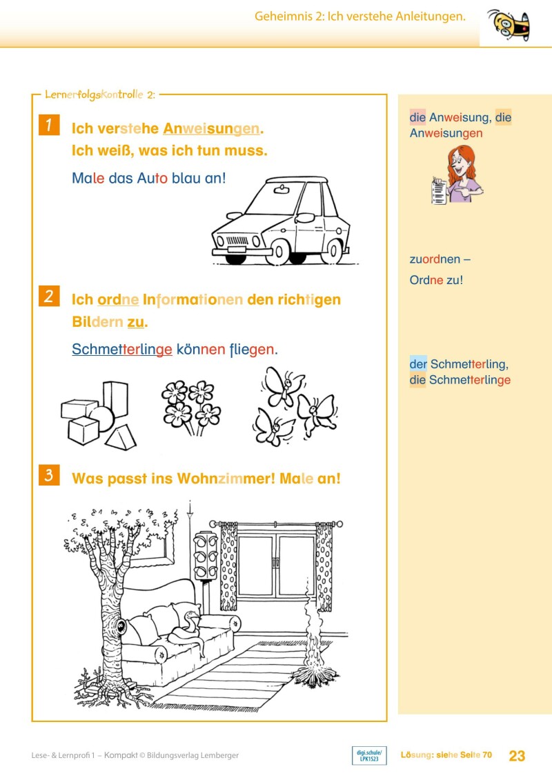 Lese- und Lernprofi 1 KOMPAKT LP’23 v1.1 / Schulbuch – silbierte Ausgabe