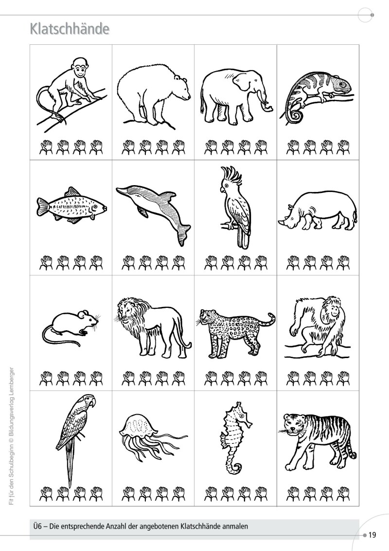 ABC der Tiere 1 - Schulbuch: Fit für den Schulbeginn - Übungsmaterialien zur Einschulung_Version 2.1