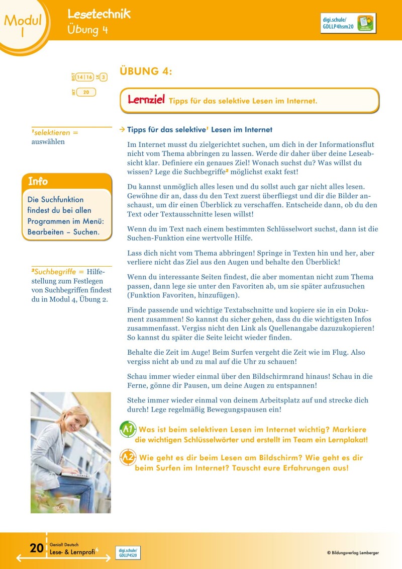 Genial! Deutsch 4 – Lese- und Lernprofi IKT v3.1 / Schulbuch