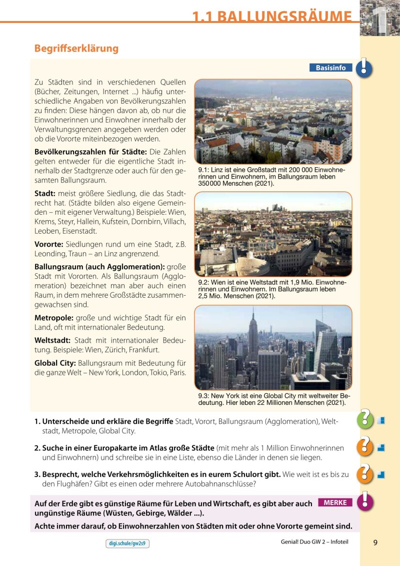 Genial! DUO Geographie/Wirtschaftskunde 2 - Info-Teil