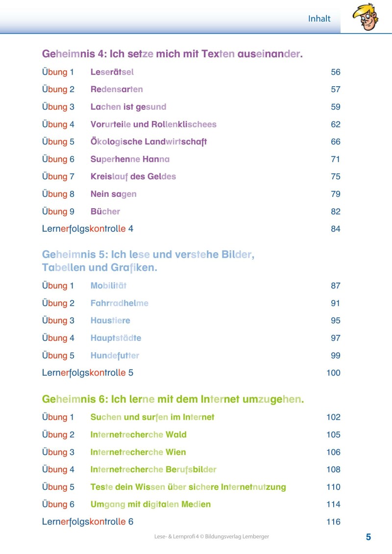 Lese- und Lernprofi 4 LP’23 v1.1 / Schulbuch – silbierte Ausgabe