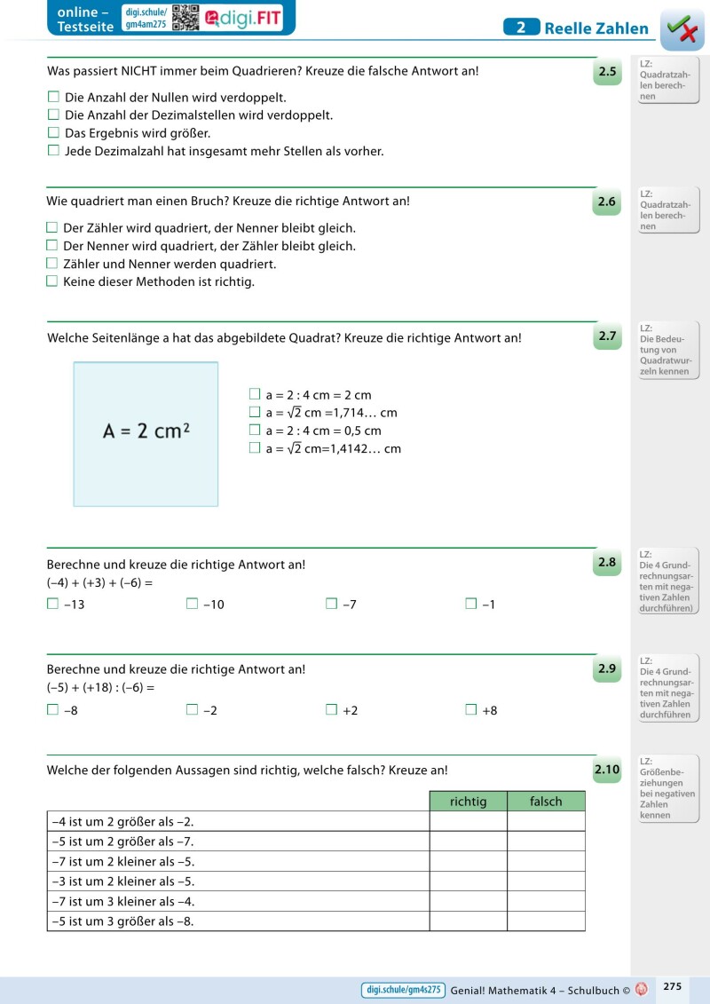 Genial! Mathematik 4 – moderne Testformate üben_LP’23