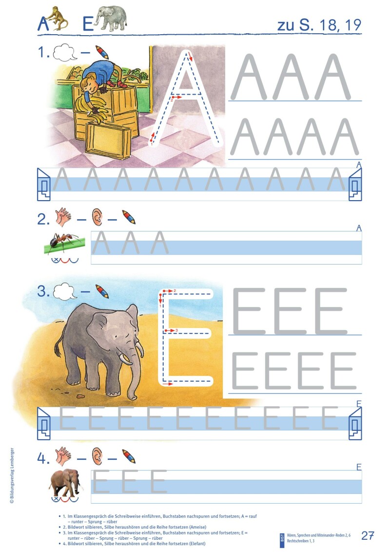 ABC der Tiere 1 - Schulbuch Kompaktausgabe: Schreiblehrgang - Teil A