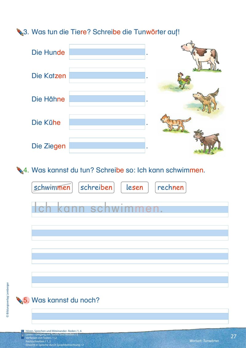 ABC der Tiere 2 - Schulbuch Kompaktausgabe: Spracharbeitsheft A (1. Semester)
