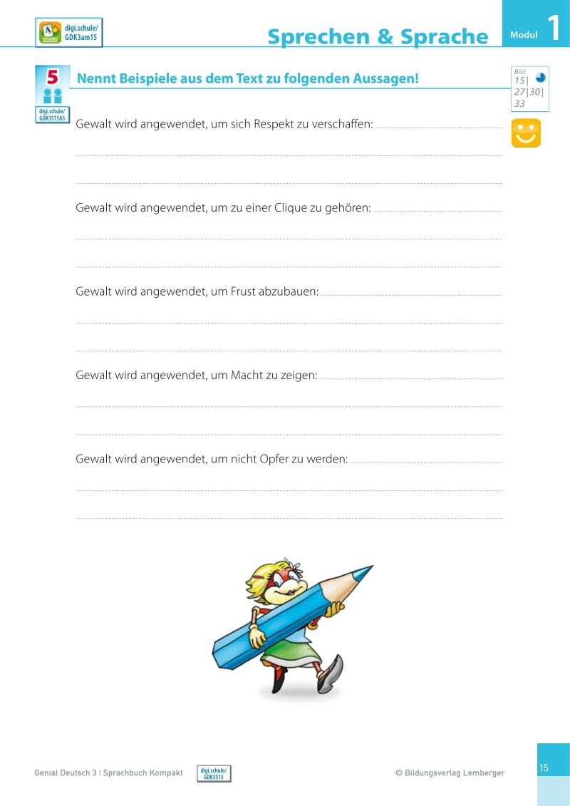 Genial! Deutsch 3 – Sprachbuch Kompakt IKT: Schulbuch für das Leistungsniveau ”Standard”