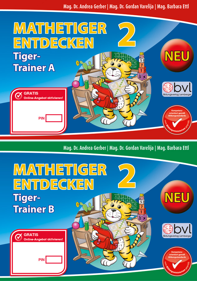 Mathetiger 2 - Schulbuch Tigertrainer (2-teilig)