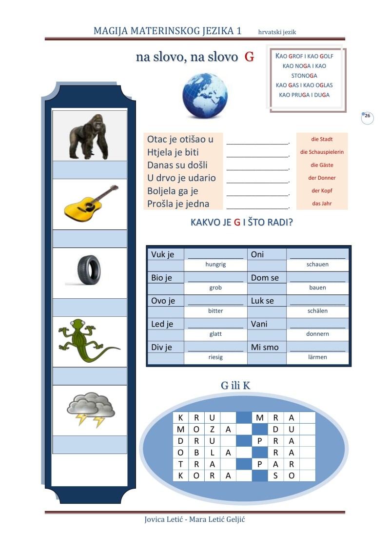 MAGIJA MATERINSKOG JEZIKA 1 hrvatski - DIE MAGIE DER MUTTERSPRACHE 1 kroatisch