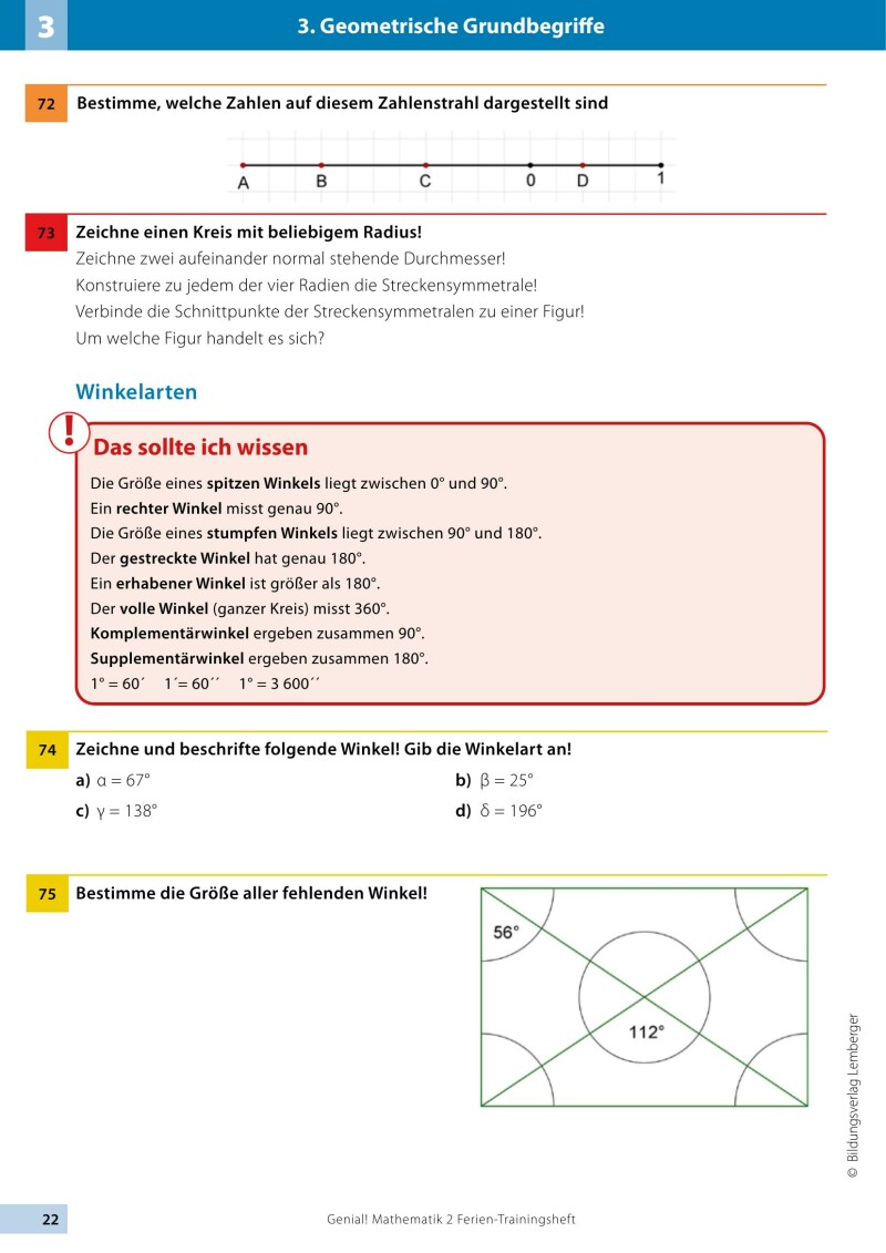 Genial! Mathematik 2 - Ich kann's!: Ferien-Trainings-Heft