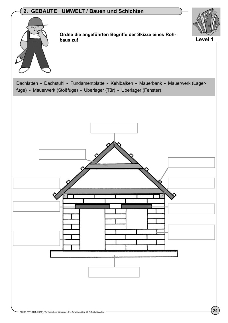 Technisches Werken 1-2 - Arbeitsblätter - Schulbuch