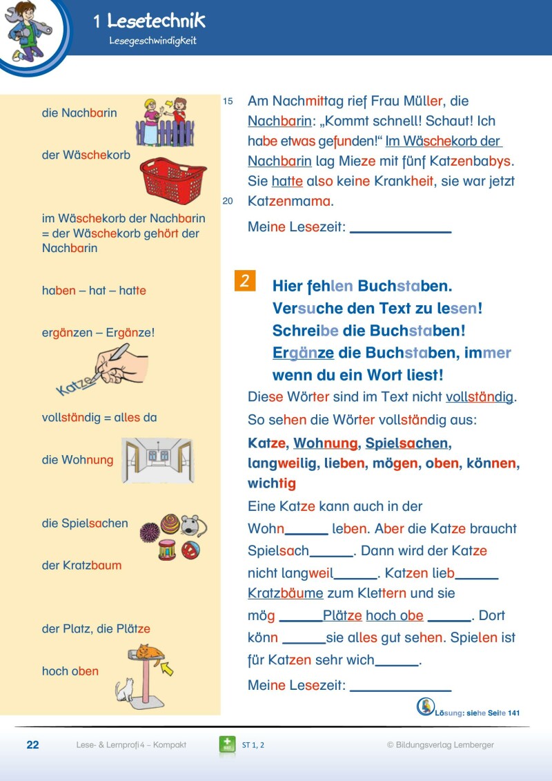 Lese- und Lernprofi 4 KOMPAKT – Schulbuch mit Silbenschrift v1.0