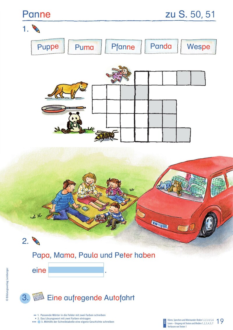 ABC der Tiere 1 - Schulbuch Kompaktausgabe: Lesen in Silben - Arbeitsheft - Teil B