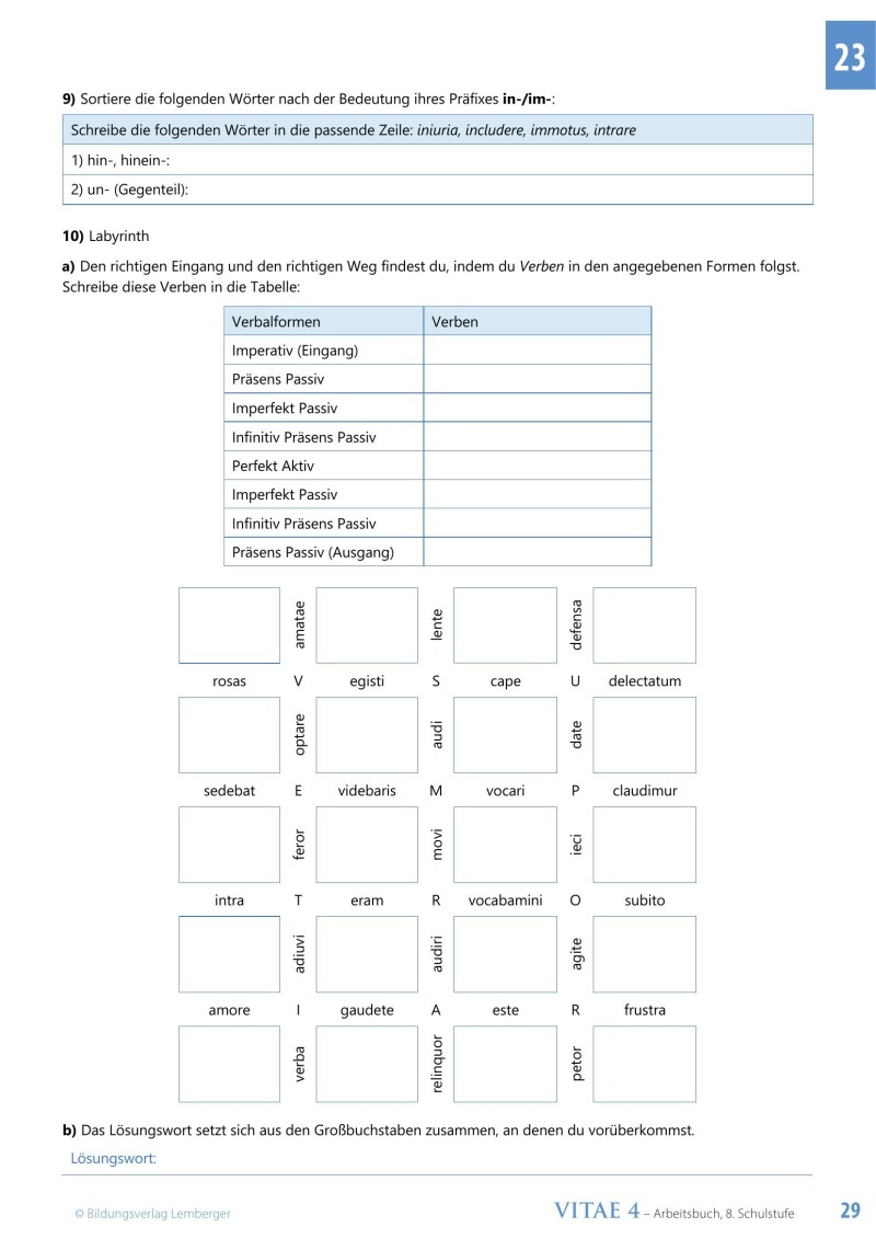 Vitae 4 / Schulbuch für die 4. Klasse Unterstufe_Langlatein LP’23 v1.1_Schulbuch