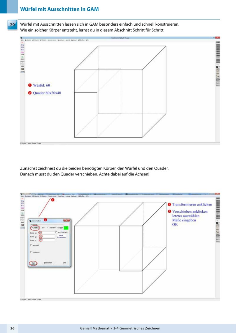 Genial! Mathematik 3-4 – Geometrisches Zeichnen – Schulbuch LP’23